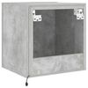 vidaXL TV Wall Cabinet Set of 2 Concrete Grey Engineered wood Medium