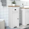 vidaXL Bathroom Cabinet White and Brown