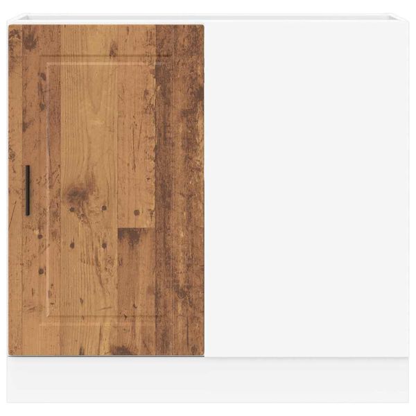 vidaXL Kitchen Base Cabinet Old wood Engineered wood Adjustable Feet