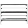 vidaXL Console Table Gray sonoma Engineered wood 39.4 x 12.6 x 29.5 in