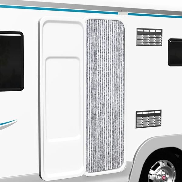 vidaXL Insect Curtain Silver 22.0x78.7" Chenille