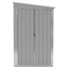 vidaXL Garden Shed Grey Galvanized Steel Large Garden Shed Rectangular