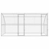 vidaXL Dog Kennel 2 pcs Silver 13.12 x 6.56 x 6.56 ft Galvanised steel
