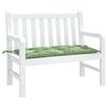 vidaXL Patio Bench Cushion Leaf Pattern 43.3x19.7x2.8" Fabric