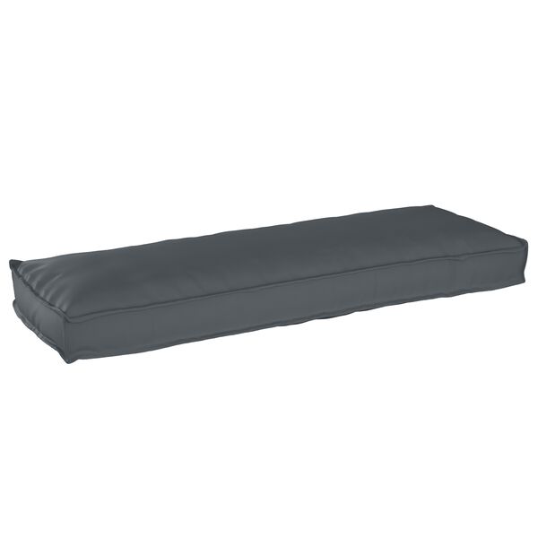 vidaXL Pallet Cushion Set 2 pcs Anthracite 47.24 x 15.75 x 3.15 in