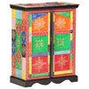 vidaXL Hand Painted Sideboard 23.6"x11.8"x29.5" Solid Mango Wood