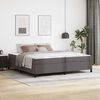 vidaXL Bed Frame with Mattress Grey 78.74 x 78.74 in Fabric