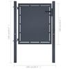 vidaXL Garden Gate Steel 39.4x39.4" Anthracite