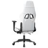 vidaXL Gaming Chair White and Black Faux leather, metal, plywood