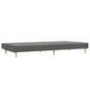 vidaXL Sofa Bed Dark gray Fabric (100% polyester), wood, plastic Standard