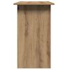 vidaXL Desk Artisan Oak Engineered Wood Small Desk Rectangular