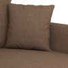 vidaXL Sofa Chair Brown Fabric (100% polyester), metal, textilene Single