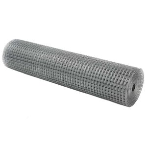 vidaXL Welded Wire Fence Silver 0.4 x 10 m