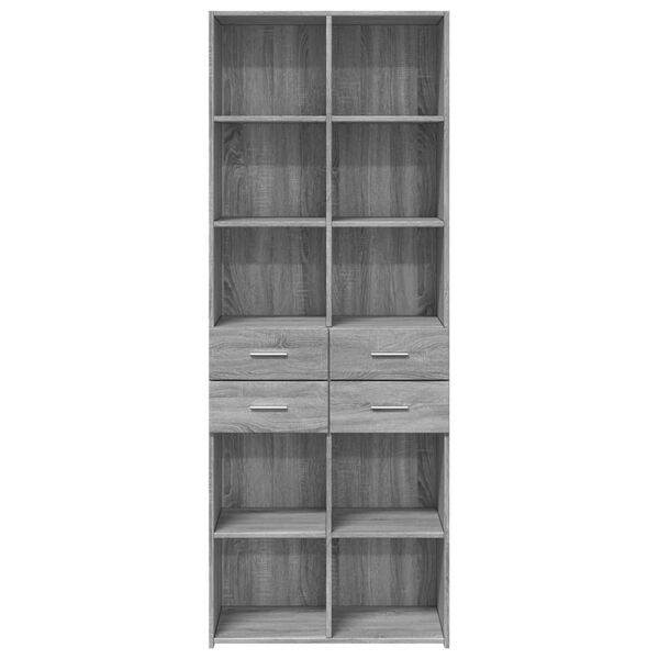 vidaXL Highboard Grey sonoma Engineered wood Tall Highboard