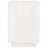 vidaXL Bedside Cabinet Set of 2 White Solid Pine Wood