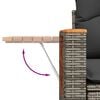 vidaXL Garden Sofa Set Grey PE rattan UV-resistant materials