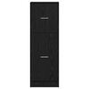 vidaXL Apothecary Cabinet Black oak 40 x 41 x 118 cm Engineered wood