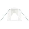 vidaXL Greenhouse White Polyethylene, Galvanized Steel Large