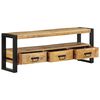 vidaXL TV Cabinet Natural wood, Black