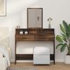 vidaXL Dressing Table with Drawer Brown Oak 39.37 x 16.14 x 55.12 in