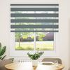 vidaXL Zebra Blind Dark grey Polyester, Aluminum