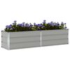 vidaXL Planter Light Grey 480 x 50 x 45 cm Galvanised Steel