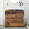vidaXL Bathroom Cabinet with Drawer Old Wood 30.12 x 13.78 x 25.20 in