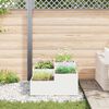 vidaXL Garden Planter White 100 x 100 x 48 cm Steel