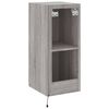 vidaXL TV Wall Cabinet Grey Sonoma Engineered wood 12.0 x 13.8 x 27.6 in