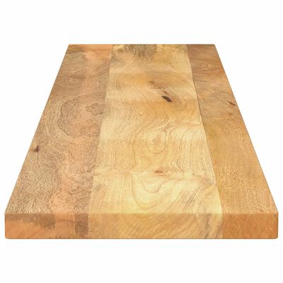 A wooden tabletop or large cutting board with multiple wood planks joined together.