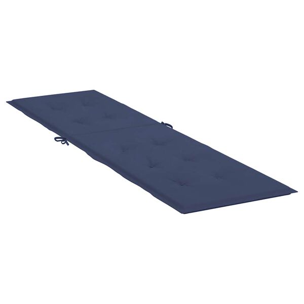 vidaXL Deck Chair Cushion Navy Blue Oxford fabric (100% polyester)