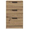 vidaXL Bedside Cabinet Artisan Oak Engineered Wood Standard