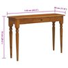 vidaXL Console Table 43.3"x11.8"x29.5" Solid Mahogany Wood