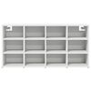 vidaXL Shoe Cabinet White 40.55 x 11.81 x 20.08 in Engineered Wood