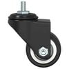 vidaXL Caster Wheels 4 pcs Black 1.4" Iron