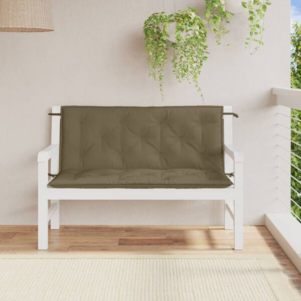 vidaXL Garden Bench Cushion Melange taupe Fabric (100% polyester)