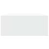 vidaXL Wall-mounted Drawer Shelves 2 pcs White 15.7x9.3x3.9" MDF