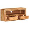 vidaXL TV Cabinet Set of 2 Natural Acacia Solid Acacia Wood Medium