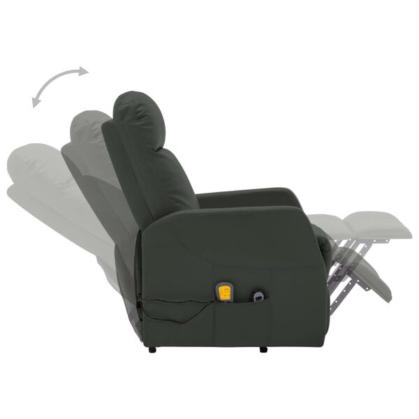 vidaXL Stand Up Massage Chair Anthracite