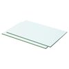 vidaXL Glass Panel Set of 2 Clear Tempered glass 19.7 x 9.8 in