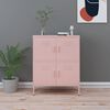 vidaXL Storage Cabinet Pink Steel 31.5 x 13.8 x 40.0 in Storage Cabinet