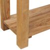 vidaXL Console Table Natural Wood Solid Teak Standard Console Table
