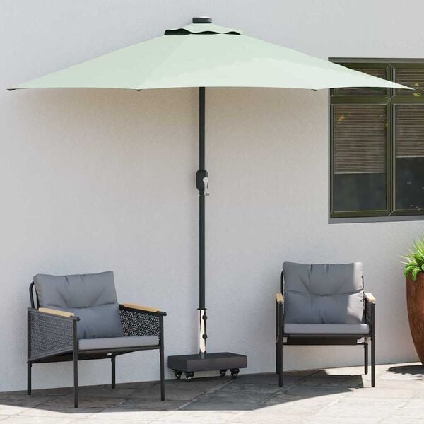 vidaXL Parasol Base Black 17.72 x 9.84 x 17.72 in Granite