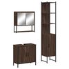 vidaXL Bathroom Furniture Set Brown oak