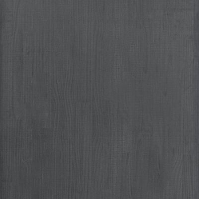 vidaXL Storage Shelf Gray 23.6"x11.8"x82.7" Solid Wood Pine