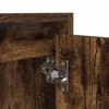 vidaXL Wall-mounted Bedside Cabinet Set of 2 Smoked Oak Engineered wood