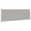 vidaXL Side Awning Grey Steel frame, 100% polyester fabric with PU coating
