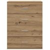 vidaXL Sideboard Artisan Oak 23.62 x 15.35 x 31.50 in Engineered Wood