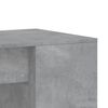 vidaXL Desk Concrete Gray Engineered Wood Medium Storage Desk