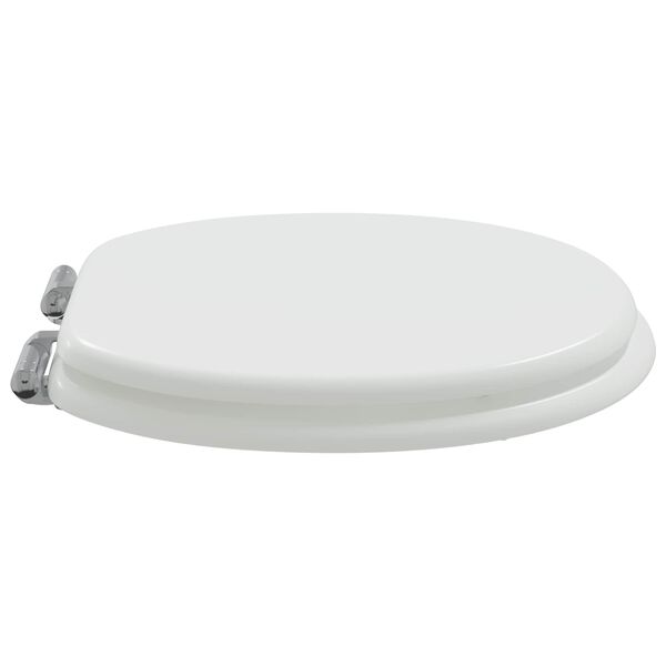 vidaXL Toilet Seats with Soft Close Lids 2 pcs MDF White (2x140798)